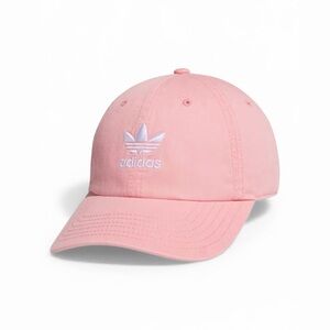 Adidas Women’s Pink Trefoil Curved-Brim Cap